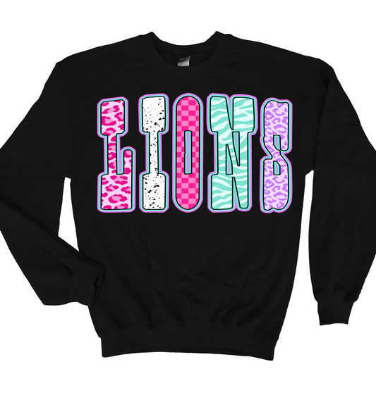 Sweatshirt Lions Bright Youth and Adult