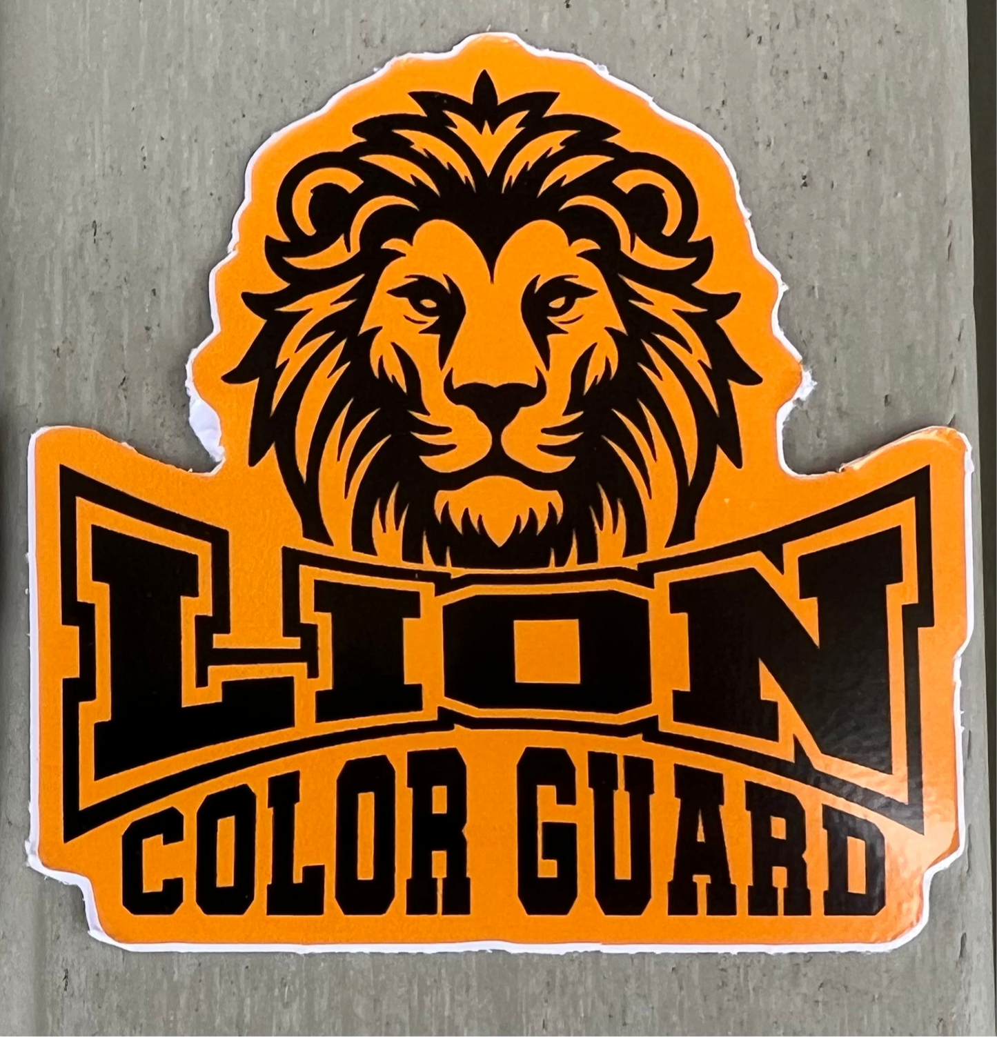 Lion Color Guard Sticker