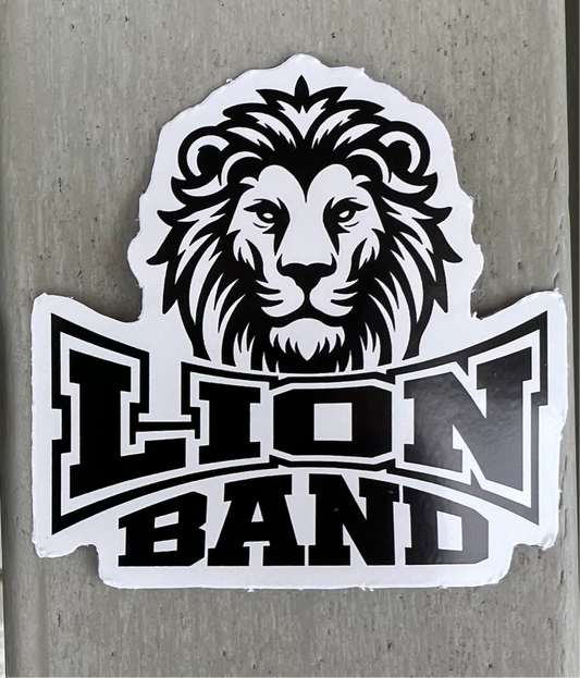 Lion Band Sticker