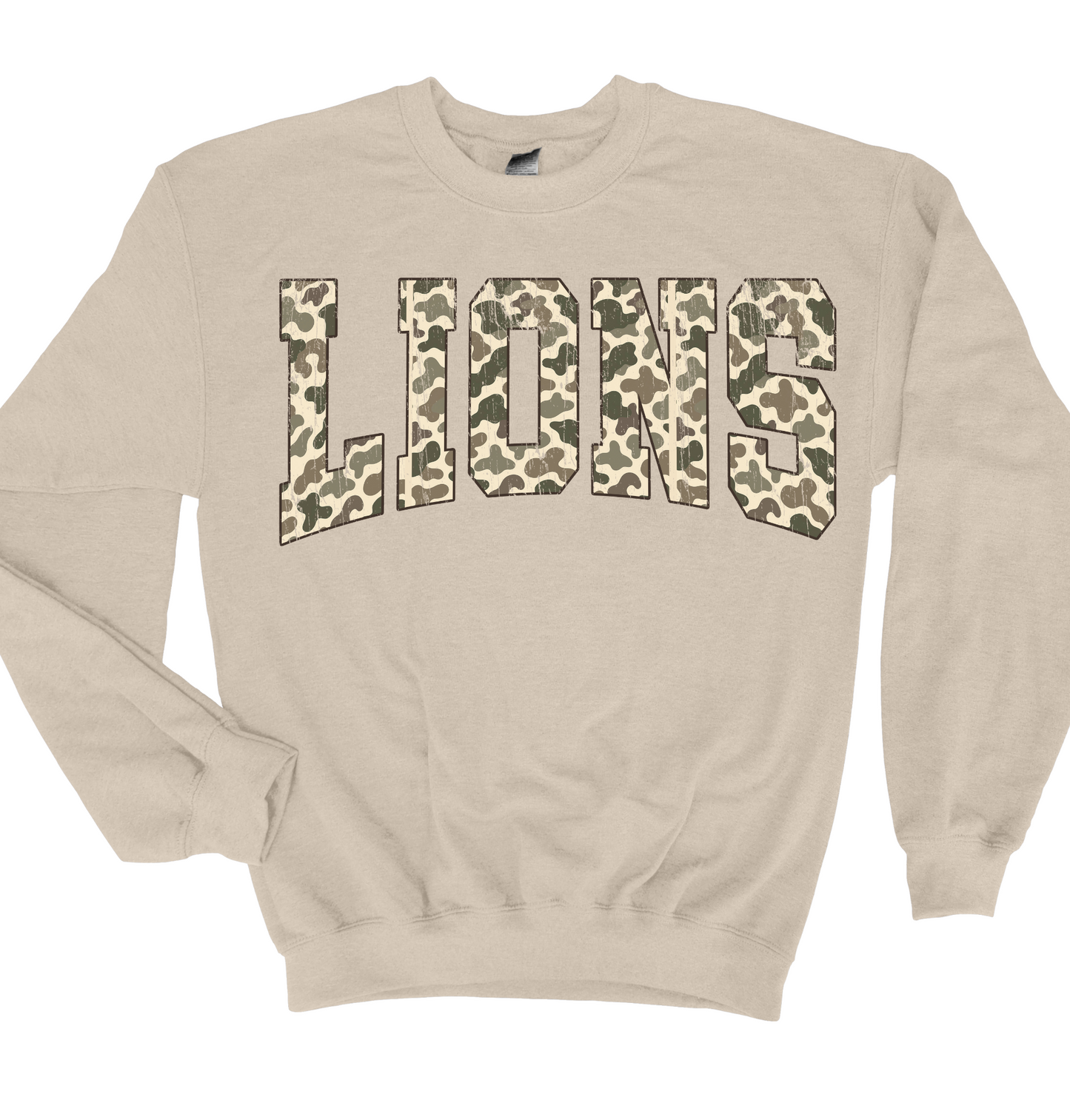 Sweatshirt Lions Camo Youth and Adult