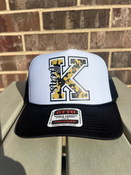 K Lions Paint Splatter Foam Trucker Hat