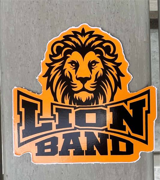 Lion Band Sticker