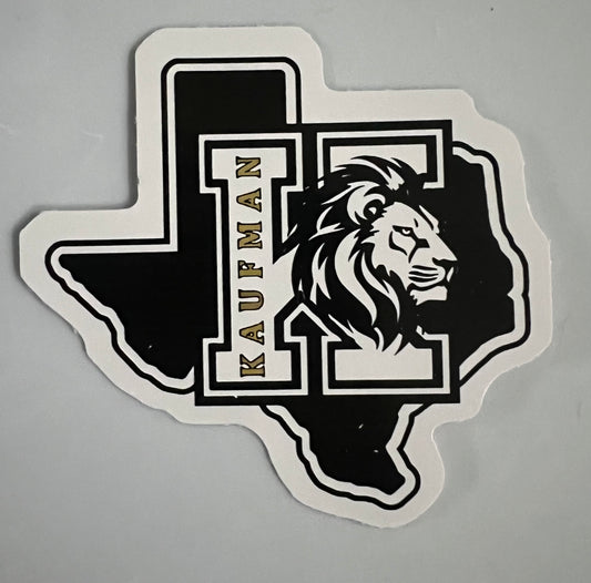 Kaufman Lion Sticker